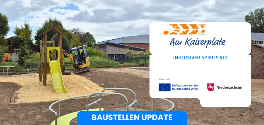 Playground construction site at Kaiserplatz Playground construction site at Kaiserplatz