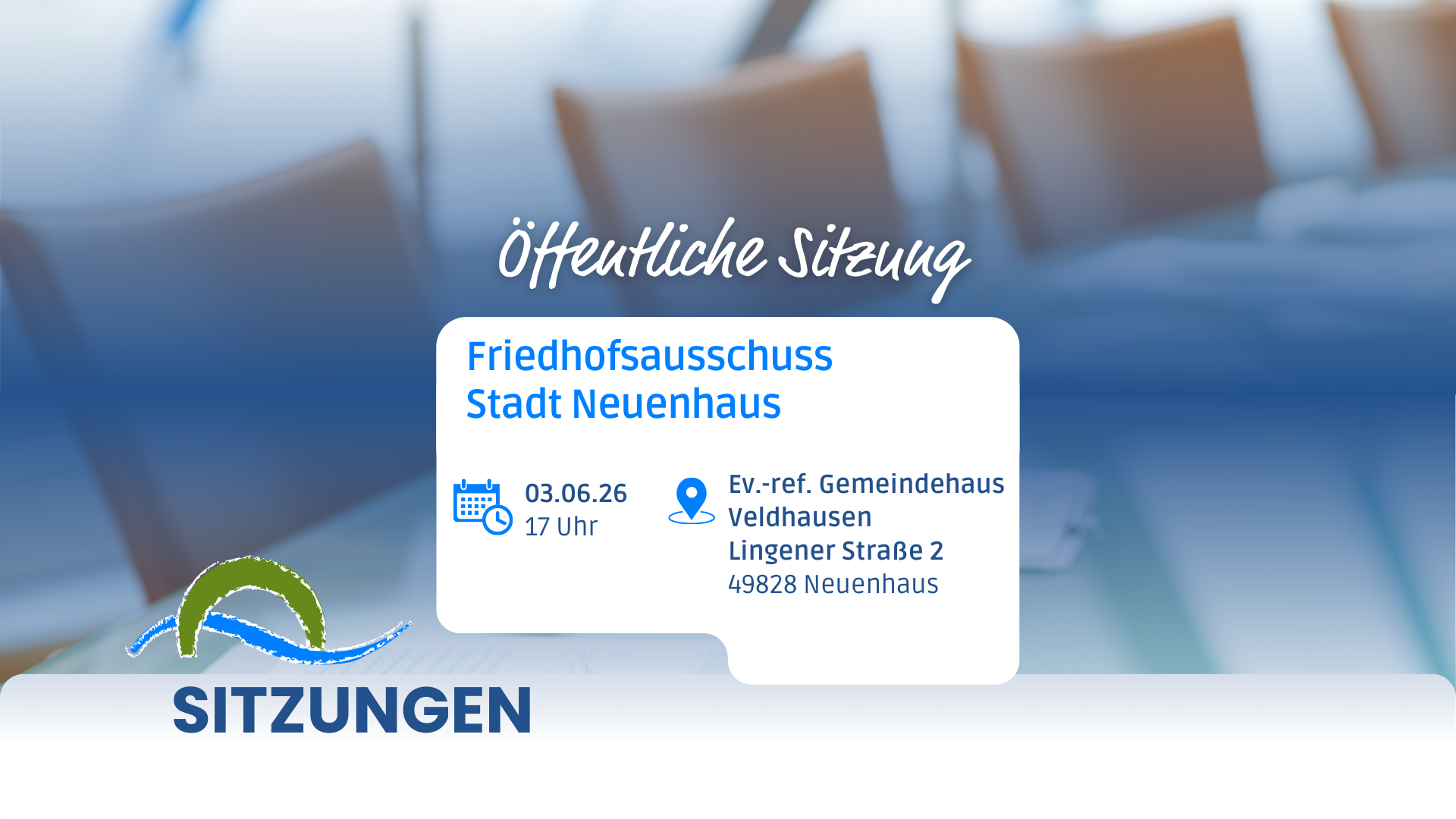 Meeting of the cemetery committee of the town of Neuenhaus