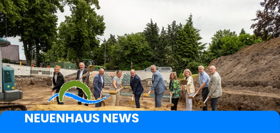 Ground-breaking ceremony for the Veldhausen railway station Ground-breaking ceremony for the Veldhausen railway station