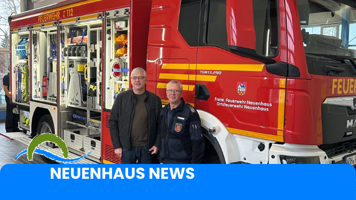 Christian Patzki and Michael Kramer in front of the new TLF