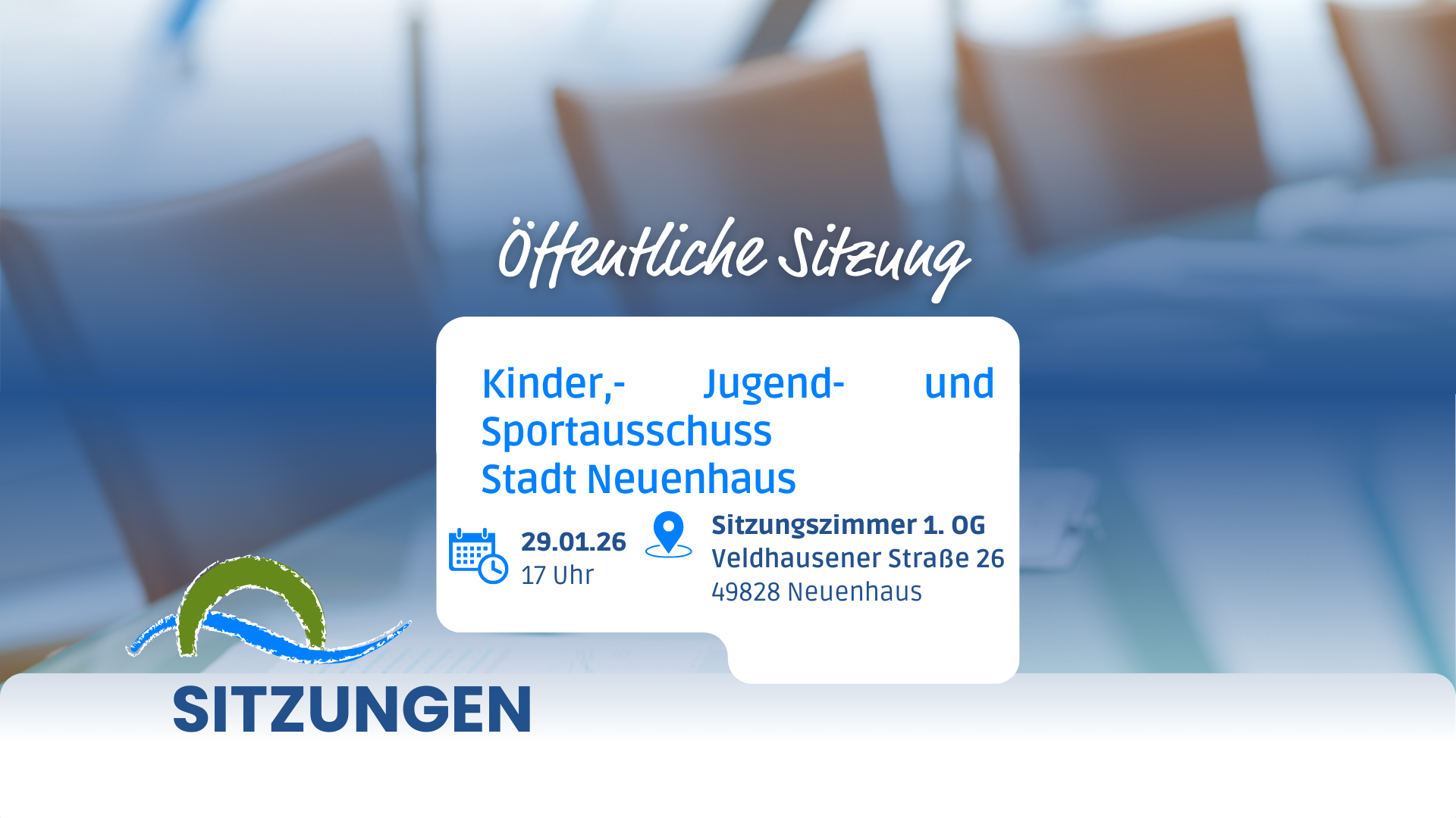 Meeting of the children, youth and sports committee of the town of Neuenhaus