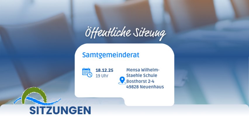 Meeting of the Neuenhaus municipal council Meeting of the Neuenhaus municipal council