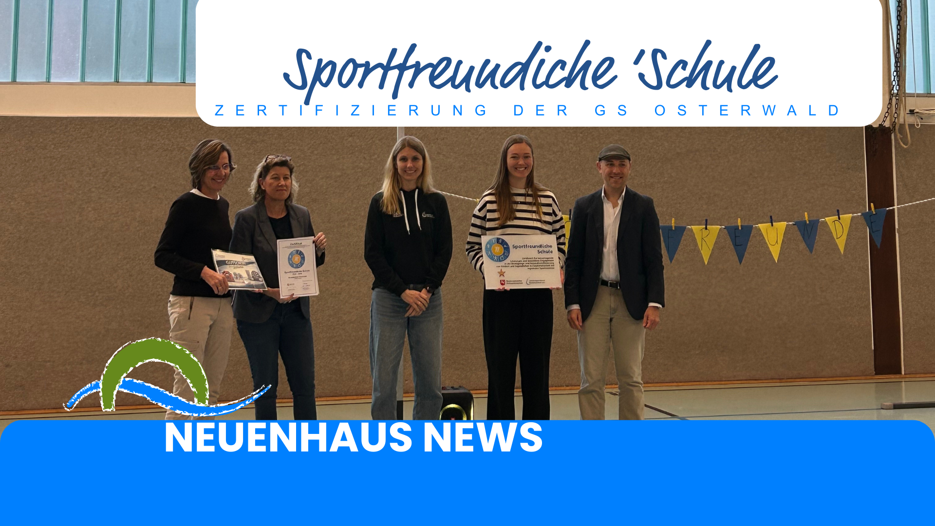 Sports-friendly school Certification of Osterwald primary school