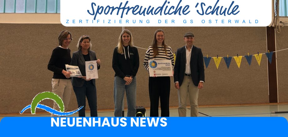 Sports-friendly school Certification of Osterwald primary school