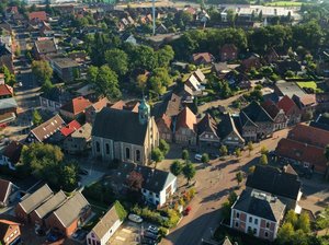 Luftbild der Neuenhauser Innenstadt