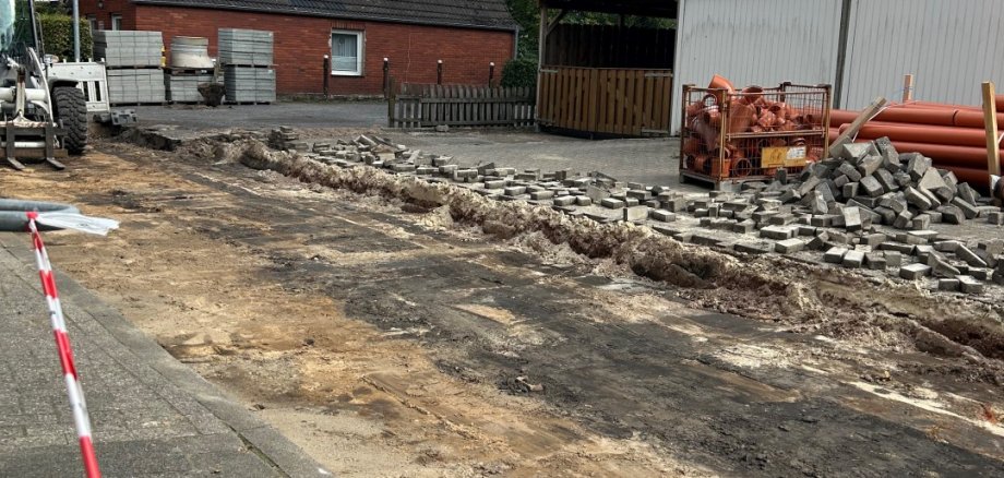 Baustelle Denkmalsweg
