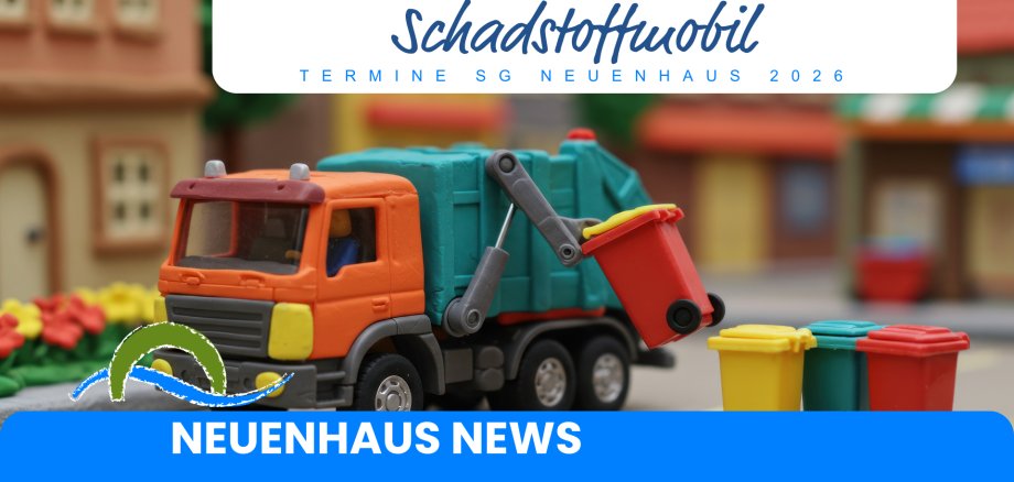 Spielzeugmüllwagen der Tonnen entleert