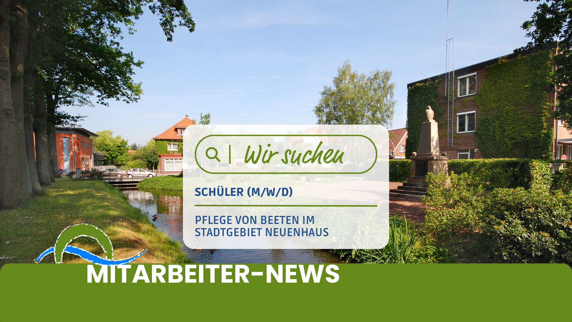 Stellenanzeige Beetpflege Ferienjob