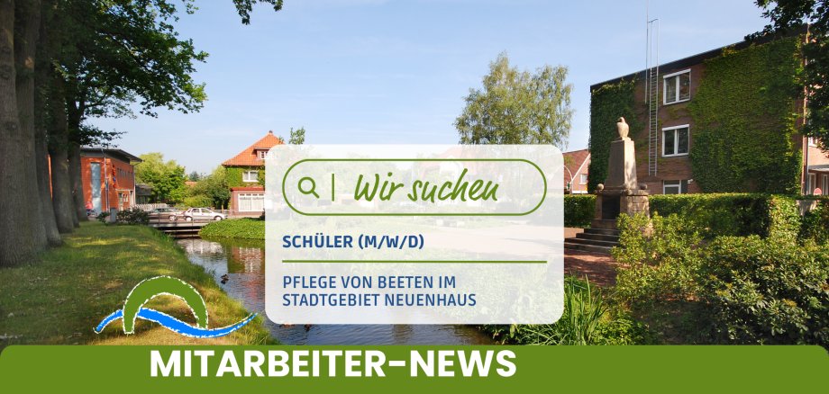 Stellenanzeige Beetpflege Ferienjob