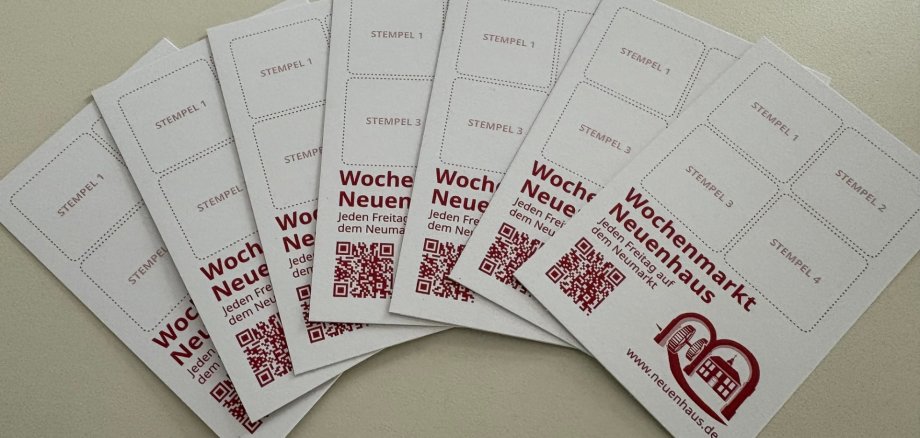 Stempelkarten Wochenmarkt